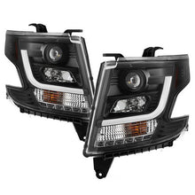 Load image into Gallery viewer, 402.20 Spyder Projector Headlights Chevy Tahoe/Suburban (2015 -2018) w/ DRL LED - Black / Chrome / Smoke - Redline360 Alternate Image