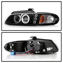 Load image into Gallery viewer, 274.60 Spyder Projector Headlights Dodge Caravan/Grand Caravan (1996-2000) Chrysler Town &amp; Country (1996-1997) Voyager (2000) with LED Halo - Black - Redline360 Alternate Image