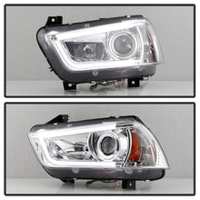 Load image into Gallery viewer, Spyder Projector Headlights Dodge Charger (2011-2014) Black w/ LED Light Tube DRL - OEM Halogen Model Alternate Image