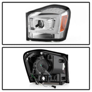 346.52 Spyder Projector Headlights Dodge Durango (2004-2006) - Black / Chrome - Redline360