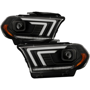 489.00 Spyder Projector Headlights Dodge Durango (11-13) Sequential LED Signals - Black/Chrome - Redline360