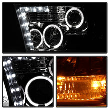 Load image into Gallery viewer, Spyder Projector Headlights Dodge Ram 1500 (09-18) 2500/3500 (10-19) CCFL Halo / LED Halo / Light Bar DRL / V2 Light Bar DRL / V2 Switch Back - with CCFL Halo - Black Smoke Alternate Image
