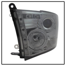 Load image into Gallery viewer, Spyder Projector Headlights Dodge Ram 1500 (09-18) 2500/3500 (10-19) CCFL Halo / LED Halo / Light Bar DRL / V2 Light Bar DRL / V2 Switch Back - with CCFL Halo - Black Smoke Alternate Image