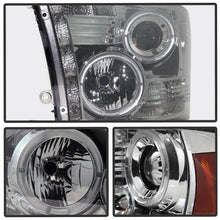 Load image into Gallery viewer, Spyder Projector Headlights Dodge Ram 1500 (09-18) 2500/3500 (10-19) CCFL Halo / LED Halo / Light Bar DRL / V2 Light Bar DRL / V2 Switch Back - with CCFL Halo - Black Smoke Alternate Image