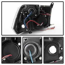 Load image into Gallery viewer, Spyder Projector Headlights Dodge Ram 1500 (09-18) 2500/3500 (10-19) CCFL Halo / LED Halo / Light Bar DRL / V2 Light Bar DRL / V2 Switch Back - with CCFL Halo - Black Smoke Alternate Image
