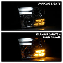Load image into Gallery viewer, Spyder Projector Headlights Dodge Ram 1500 (09-18) 2500/3500 (10-19) CCFL Halo / LED Halo / Light Bar DRL / V2 Light Bar DRL / V2 Switch Back - with CCFL Halo - Black Smoke Alternate Image
