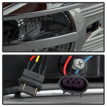 Load image into Gallery viewer, Spyder Projector Headlights Dodge Ram 1500 (09-18) 2500/3500 (10-19) CCFL Halo / LED Halo / Light Bar DRL / V2 Light Bar DRL / V2 Switch Back - with CCFL Halo - Black Smoke Alternate Image