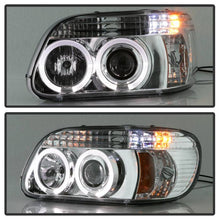 Load image into Gallery viewer, 250.82 Spyder Projector Headlights Ford Explorer (1995-2001) 1PC with LED Halo - Black / Chrome - Redline360 Alternate Image