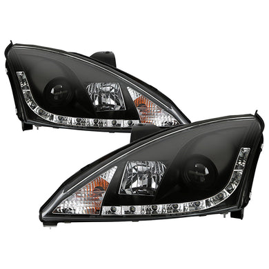 258.94 Spyder Projector Headlights Ford Focus (2000-2004) with - DRL / LED Halo - Redline360