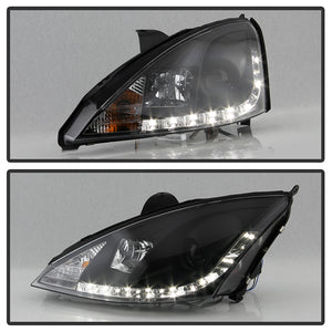 258.94 Spyder Projector Headlights Ford Focus (2000-2004) with - DRL / LED Halo - Redline360