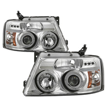 Load image into Gallery viewer, Spyder Projector Headlights Ford F150 (2004-2008) Version 2 with CCFL Halo / LED Halo - Version 2 with CCFL Halo - Black Alternate Image
