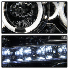 Load image into Gallery viewer, Spyder Projector Headlights Ford F150 (2009-2014) Halogen Model with - CCFL Halo / LED Halo / Light Bar DRL / Switch Back Turn Signal Light Bar - with CCFL Halo - Black Alternate Image