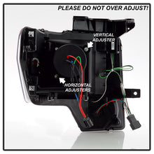 Load image into Gallery viewer, Spyder Projector Headlights Ford F150 (2009-2014) Halogen Model with - CCFL Halo / LED Halo / Light Bar DRL / Switch Back Turn Signal Light Bar - with CCFL Halo - Black Alternate Image