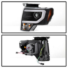 Load image into Gallery viewer, 353.48 Spyder Projector Headlights Ford F150 (2009-2014) Halogen Model with - CCFL Halo / LED Halo / Light Bar DRL / Switch Back Turn Signal Light Bar - Redline360 Alternate Image