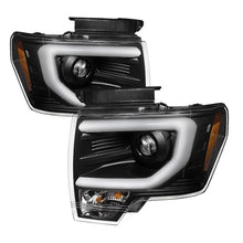 Load image into Gallery viewer, Spyder Projector Headlights Ford F150 (2013-2014) w/ Light Bar DRL - Apex / Signature Series - Spyder Signature Series - Black Alternate Image