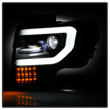 Load image into Gallery viewer, Spyder Projector Headlights Ford F150 (2013-2014) w/ Light Bar DRL - Apex / Signature Series - Spyder Signature Series - Black Alternate Image