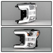 Load image into Gallery viewer, Spyder Projector Headlights Ford F150 (2018-2019) Halogen Model - without / with LED Sequential Turn Signal - without Sequential Turn Signal - Black Alternate Image