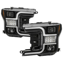 Load image into Gallery viewer, Spyder Projector Headlights Ford F150 (2018-2019) Halogen Model - without / with LED Sequential Turn Signal - with Sequential Turn Signal - Black Alternate Image