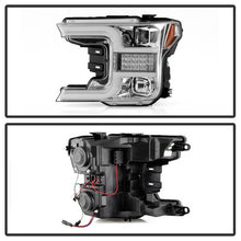 Load image into Gallery viewer, Spyder Projector Headlights Ford F150 (2018-2019) Halogen Model - without / with LED Sequential Turn Signal - without Sequential Turn Signal - Black Alternate Image