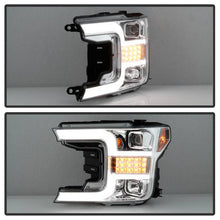 Load image into Gallery viewer, Spyder Projector Headlights Ford F150 (2018-2019) Halogen Model - without / with LED Sequential Turn Signal - without Sequential Turn Signal - Black Alternate Image