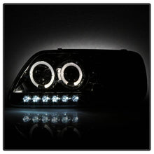 Load image into Gallery viewer, Spyder Projector Headlights Ford F150 (1997-2003) Expedition (1997-2002) 1PC with LED Halo / CCFL Halo / Light Bar / Light Bar Version 2 - with LED Halo - Black Alternate Image