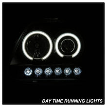 Load image into Gallery viewer, Spyder Projector Headlights Ford F150 (1997-2003) Expedition (1997-2002) 1PC with LED Halo / CCFL Halo / Light Bar / Light Bar Version 2 - with LED Halo - Black Alternate Image