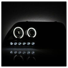 Load image into Gallery viewer, Spyder Projector Headlights Ford F150 (1997-2003) Expedition (1997-2002) 1PC with LED Halo / CCFL Halo / Light Bar / Light Bar Version 2 - with LED Halo - Black Alternate Image