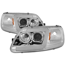 Load image into Gallery viewer, Spyder Projector Headlights Ford F150 (1997-2003) Expedition (1997-2002) 1PC with LED Halo / CCFL Halo / Light Bar / Light Bar Version 2 - with LED Halo - Black Alternate Image