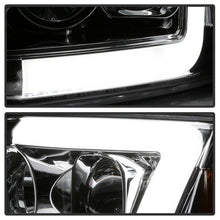 Load image into Gallery viewer, Spyder Projector Headlights Ford F150 (1997-2003) Expedition (1997-2002) 1PC with LED Halo / CCFL Halo / Light Bar / Light Bar Version 2 - with LED Halo - Black Alternate Image