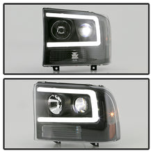 Load image into Gallery viewer, 355.22 Spyder Projector Headlights F250 (99-04) Excursion (00-04) LED Light Bar - Black / Chrome / Smoke - Redline360 Alternate Image
