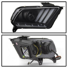 Load image into Gallery viewer, 442.22 Spyder Projector Headlights Ford Mustang (2013-2014) HID Model with Sequential Turn Signal - Black - Redline360 Alternate Image
