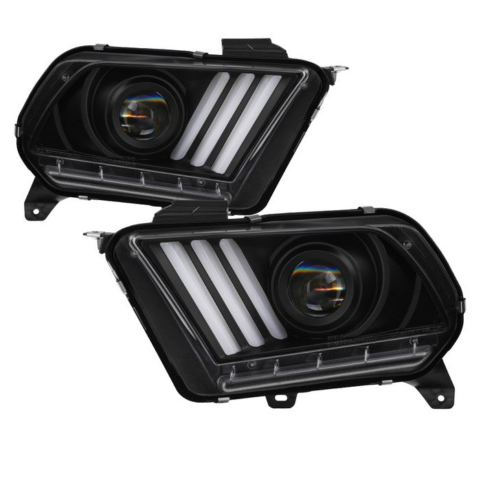 Aazon.co: SPEC-D TUNING Black Soke Projector Headlights Hi-Tech Look Sequential LED