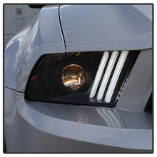 Load image into Gallery viewer, Spyder Projector Headlights Ford Mustang (2010-2014) Halogen Model with LED Sequential Turn Signals - Black - Default Title Alternate Image