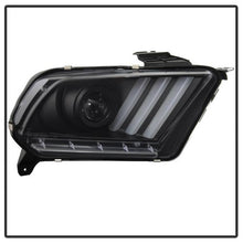 Load image into Gallery viewer, Spyder Projector Headlights Ford Mustang (2010-2014) Halogen Model with LED Sequential Turn Signals - Black - Default Title Alternate Image
