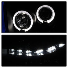 Load image into Gallery viewer, Spyder Projector LED Headlights Ford F250 F350 F450 Super Duty (2005-2007) Standard Style - Standard Style with LED Halo -Black Alternate Image