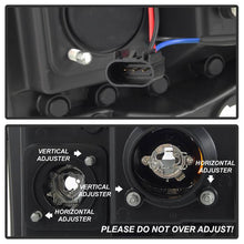 Load image into Gallery viewer, Spyder Projector LED Headlights Ford F250 F350 F450 Super Duty (2005-2007) Standard Style - Standard Style with LED Halo -Black Alternate Image