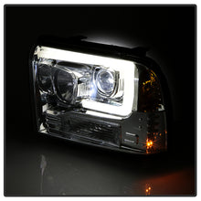 Load image into Gallery viewer, Spyder Projector LED Headlights Ford F250 F350 F450 Super Duty (2005-2007) Standard Style - Standard Style with LED Halo -Black Alternate Image