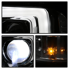 Load image into Gallery viewer, Spyder Projector LED Headlights Ford F250 F350 F450 Super Duty (2005-2007) Standard Style - Standard Style with LED Halo -Black Alternate Image