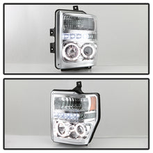 Load image into Gallery viewer, Spyder Projector Headlights Ford F250 F350 F450 Super Duty (08-10) High-Power LED Module Equipped / Halogen Style - High-Power LED Module Equipped - Black Alternate Image