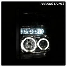 Load image into Gallery viewer, Spyder Projector Headlights Ford F250 F350 F450 Super Duty (08-10) High-Power LED Module Equipped / Halogen Style - High-Power LED Module Equipped - Black Alternate Image