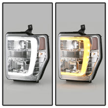 Load image into Gallery viewer, Spyder Projector Headlights Ford F250 F350 F450 Super Duty (08-10) High-Power LED Module Equipped / Halogen Style - High-Power LED Module Equipped - Black Alternate Image