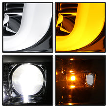 Load image into Gallery viewer, Spyder Projector Headlights Ford F250 F350 F450 Super Duty (08-10) High-Power LED Module Equipped / Halogen Style - High-Power LED Module Equipped - Black Alternate Image