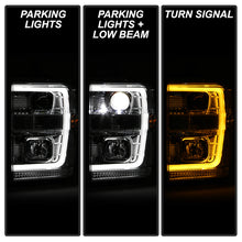 Load image into Gallery viewer, Spyder Projector Headlights Ford F250 F350 F450 Super Duty (08-10) High-Power LED Module Equipped / Halogen Style - High-Power LED Module Equipped - Black Alternate Image