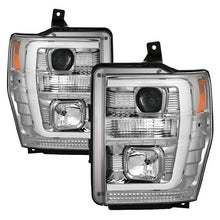 Load image into Gallery viewer, Spyder Projector Headlights Ford F250 F350 F450 Super Duty (08-10) High-Power LED Module Equipped / Halogen Style - High-Power LED Module Equipped - Black Alternate Image