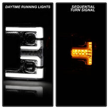 Load image into Gallery viewer, 459.04 Spyder Projector Headlights Ford F250/350/450 Super Duty (2017-2018) with - White Light Bar Parking Light / Switch Back Sequential Turn Signal Light Bar - Redline360 Alternate Image