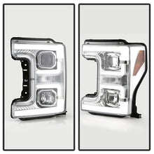 Load image into Gallery viewer, 459.04 Spyder Projector Headlights Ford F250/350/450 Super Duty (2017-2018) with - White Light Bar Parking Light / Switch Back Sequential Turn Signal Light Bar - Redline360 Alternate Image