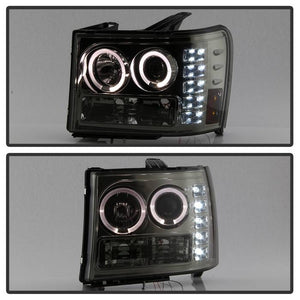 Spyder Projector Headlights GMC Sierra (08-13) Denali (08-13) - Platin ...