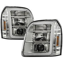 Load image into Gallery viewer, Spyder V2 Projector Headlights GMC Yukon (2007-2014 ) w/ LED Light Bar DRL - Black or Chrome - Chrome Alternate Image