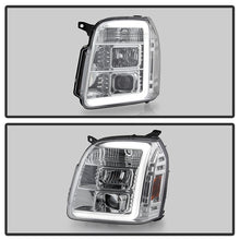 Load image into Gallery viewer, Spyder V2 Projector Headlights GMC Yukon (2007-2014 ) w/ LED Light Bar DRL - Black or Chrome - Black Alternate Image