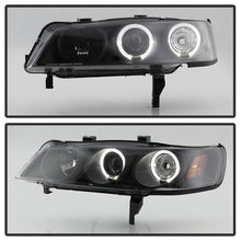 Load image into Gallery viewer, 205.00 Spyder Projector Headlights Honda Accord (1994-1997) 1PC with LED Halo - Amber Reflector - Black - Redline360 Alternate Image